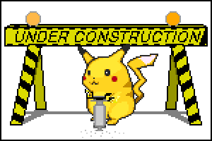 Pikachu doing construction